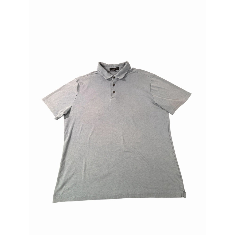 WESTZEROONE River Valley Polo Shirt Men XL Blue Short Sleeve Cotton Blend
